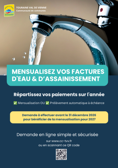 IMPORTANT MENSUALISATION FACTURES EAU & ASSAINISSEMENT